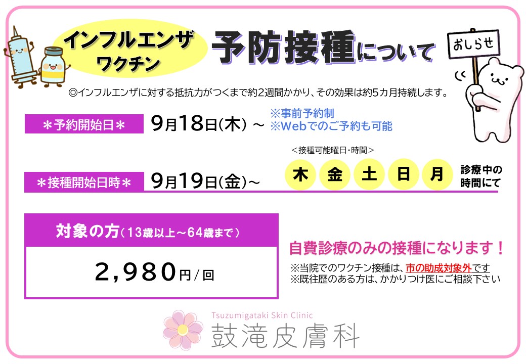 インフル予接種2025