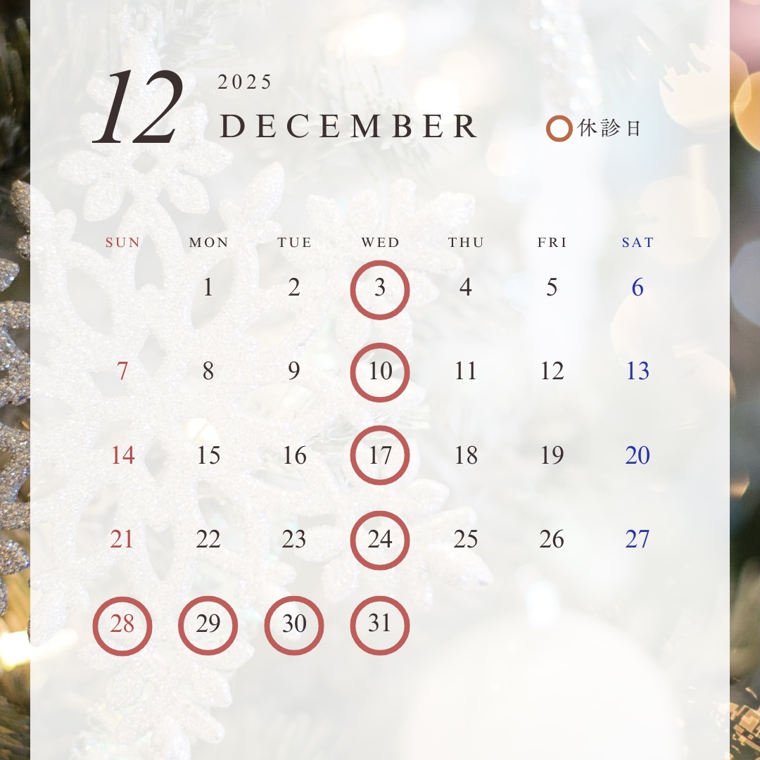 12月の診療日